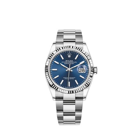 Jam tangan Datejust 36 Rolex: Oystersteel dan emas putih.